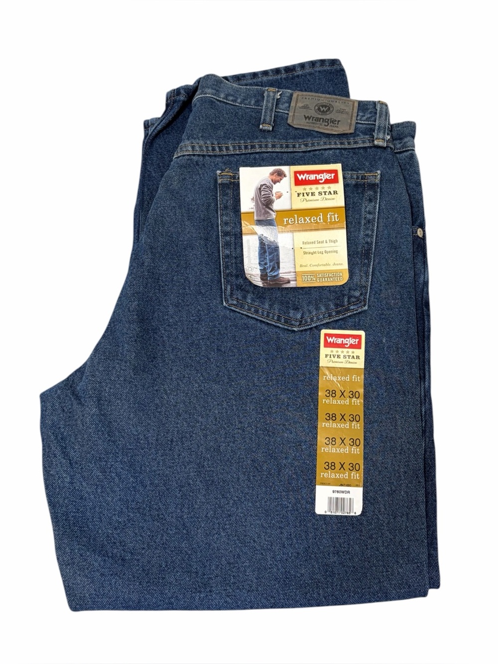 Wrangler Five Star Relaxed Fit Jeans - NWT - 38x30
